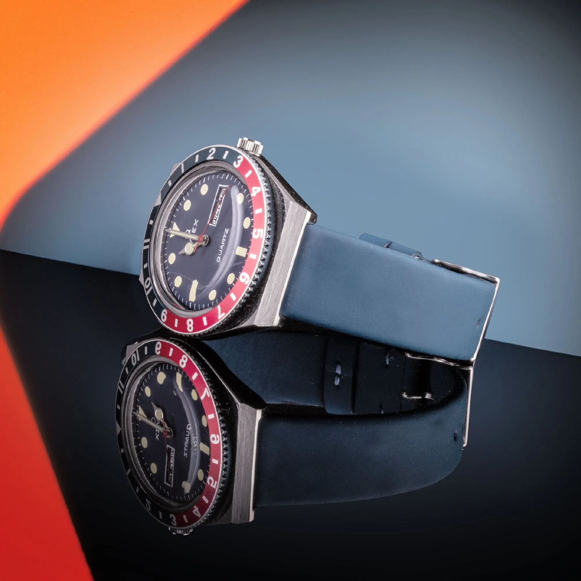 Bracelet classique "Essential" - Bracelet-montre cuir - Veau rubber (noir, gris, bleu, vert...)