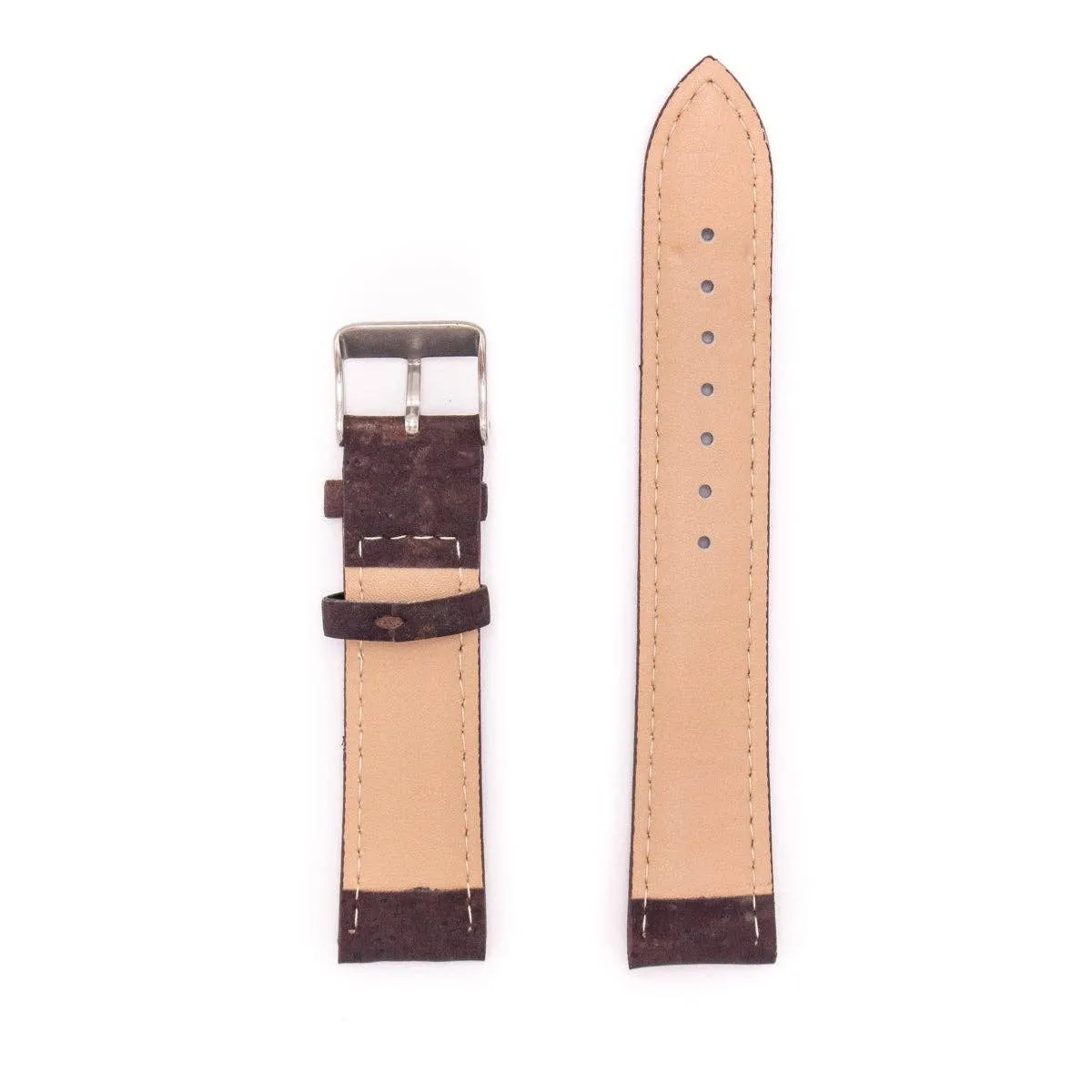 Brown cork watch strap watch brand 20mm E-024-20