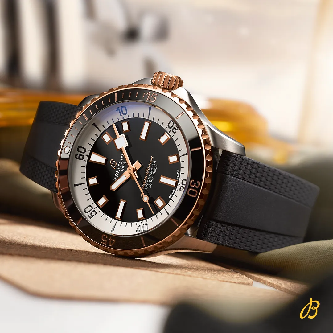 BRT Watch Superocean III AutoMTic 42 Steel & 18K Red Gold