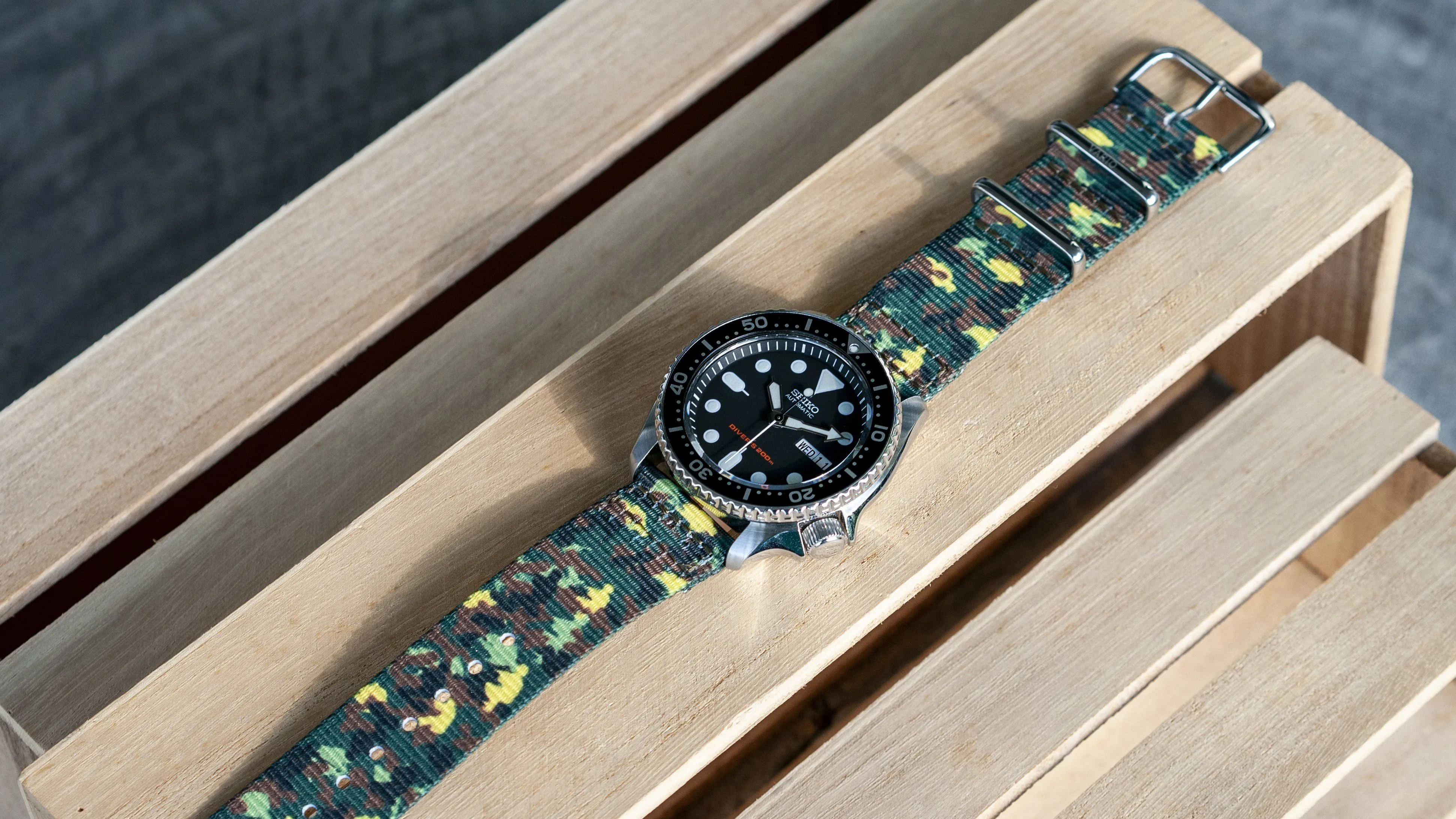 Camo Green 2 Piece Graphic Watch Strap