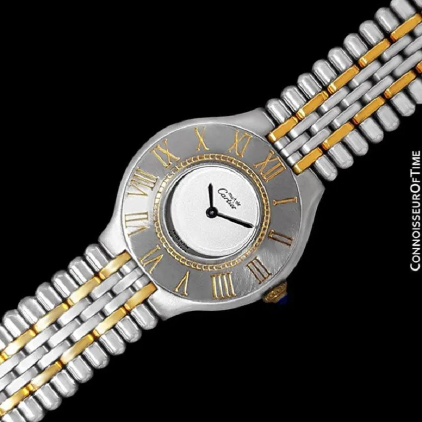 Cartier Must De 21C Ladies Watch - Stainless Steel and 18K Gold