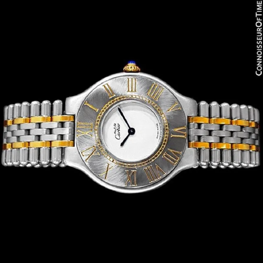 Cartier Must De 21C Ladies Watch - Stainless Steel and 18K Gold