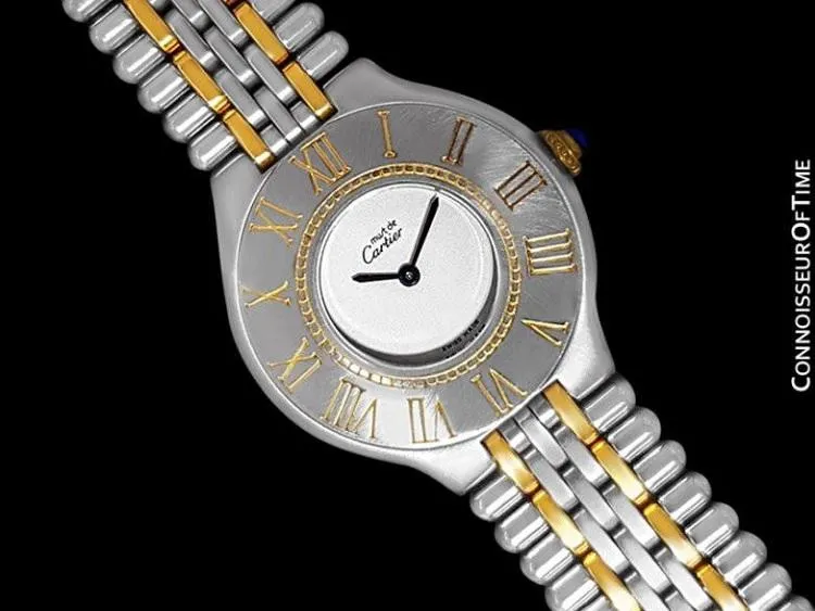 Cartier Must De 21C Ladies Watch - Stainless Steel and 18K Gold