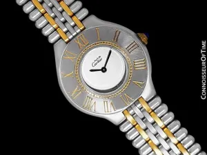 Cartier Must De 21C Ladies Watch - Stainless Steel and 18K Gold