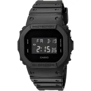 Casio Unisex G-Shock Black Resin Band Black Digital Dial Quartz Watch - DW-5600BB-1CR
