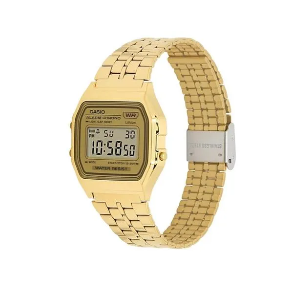Casio Vintage Collection Digital Watch A158WETG-9AV Gold