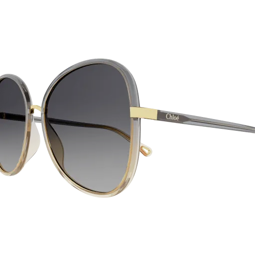 Chloe Gray Sunglasses with Gray Gradient lenses