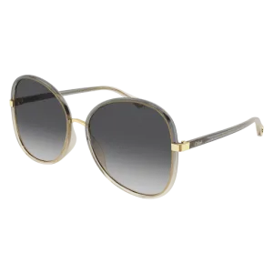 Chloe Gray Sunglasses with Gray Gradient lenses