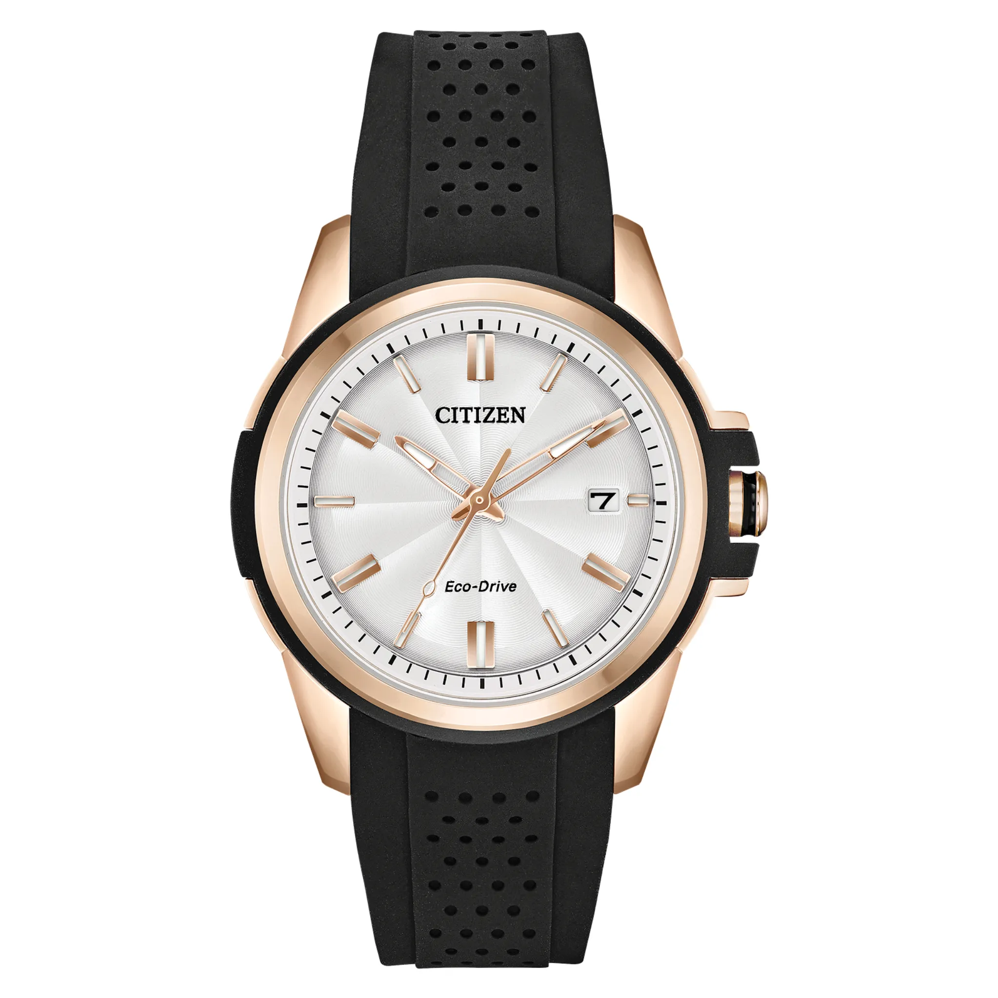Citizen Eco Drive Action Required in Black and Rose Accents FE6133-09A