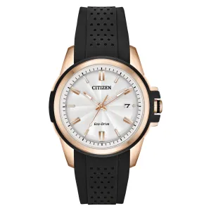 Citizen Eco Drive Action Required in Black and Rose Accents FE6133-09A