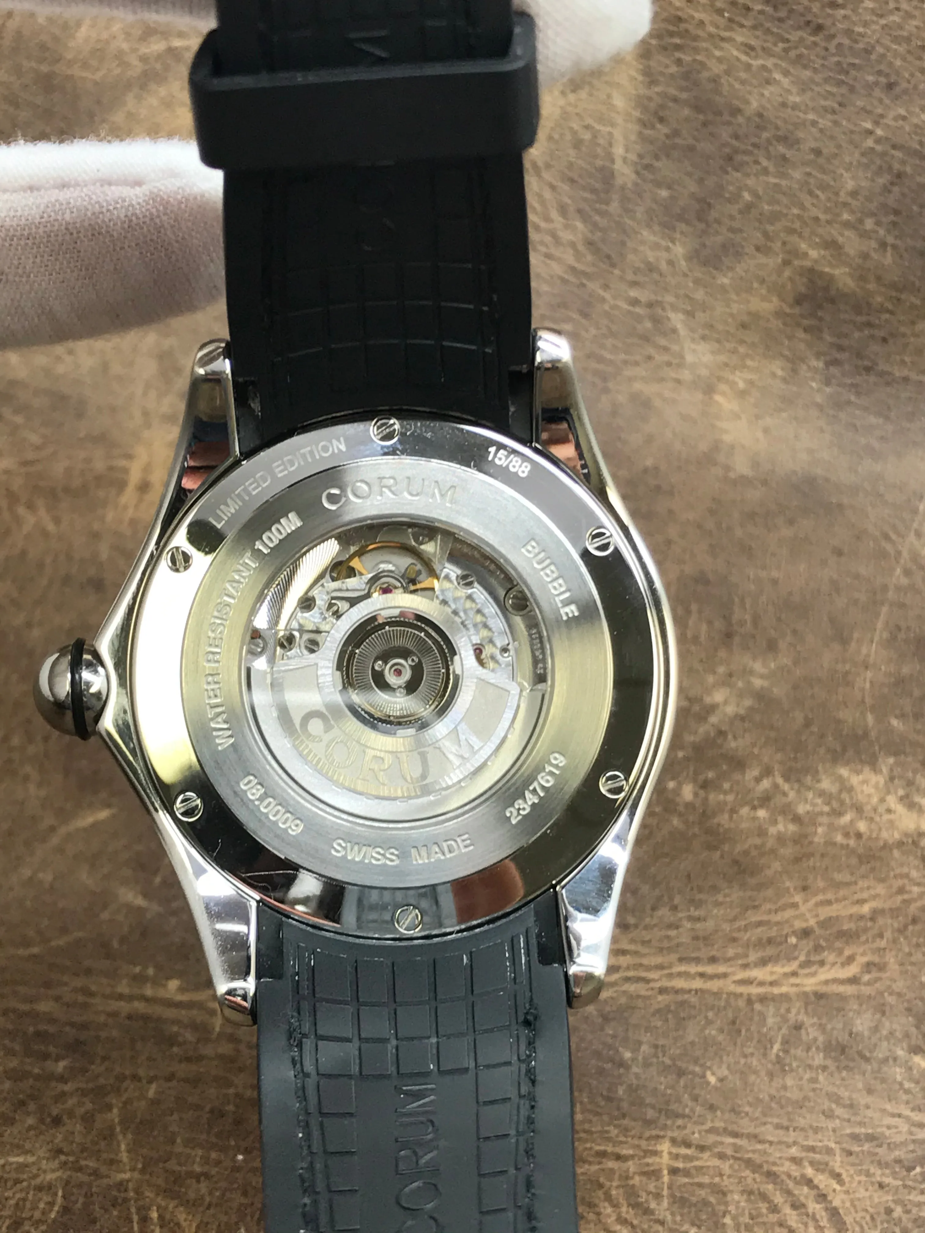 Corum BIG BUBBLE STOP 52 082.310.20/0601 red Dial Automatic Men's Watch