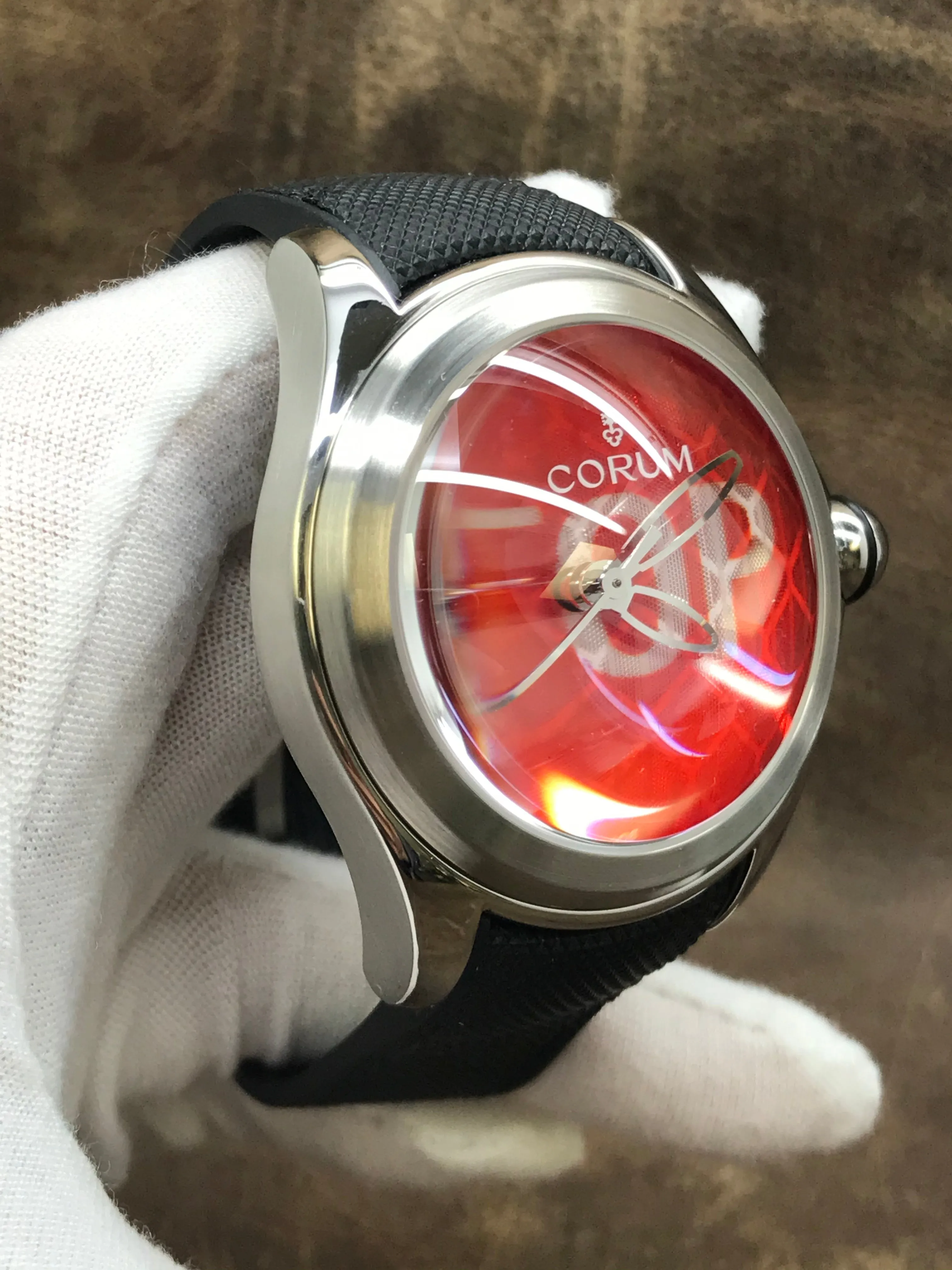 Corum BIG BUBBLE STOP 52 082.310.20/0601 red Dial Automatic Men's Watch