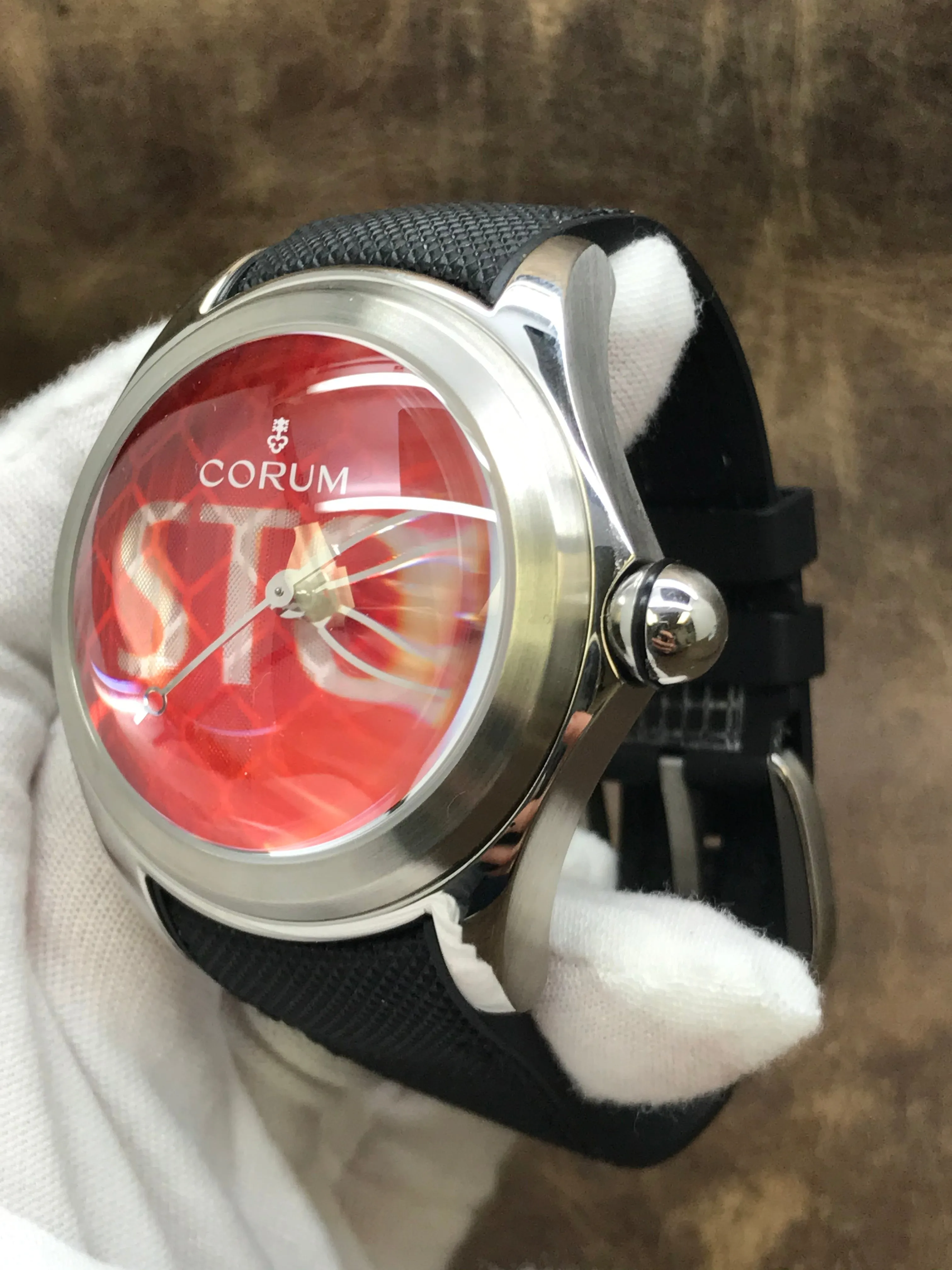 Corum BIG BUBBLE STOP 52 082.310.20/0601 red Dial Automatic Men's Watch