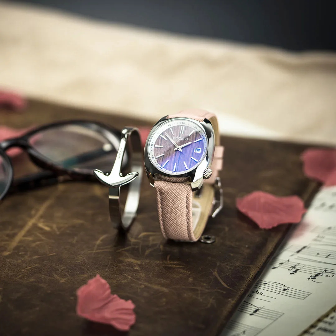 Cross Leather Strap | Soft Pink - 20MM