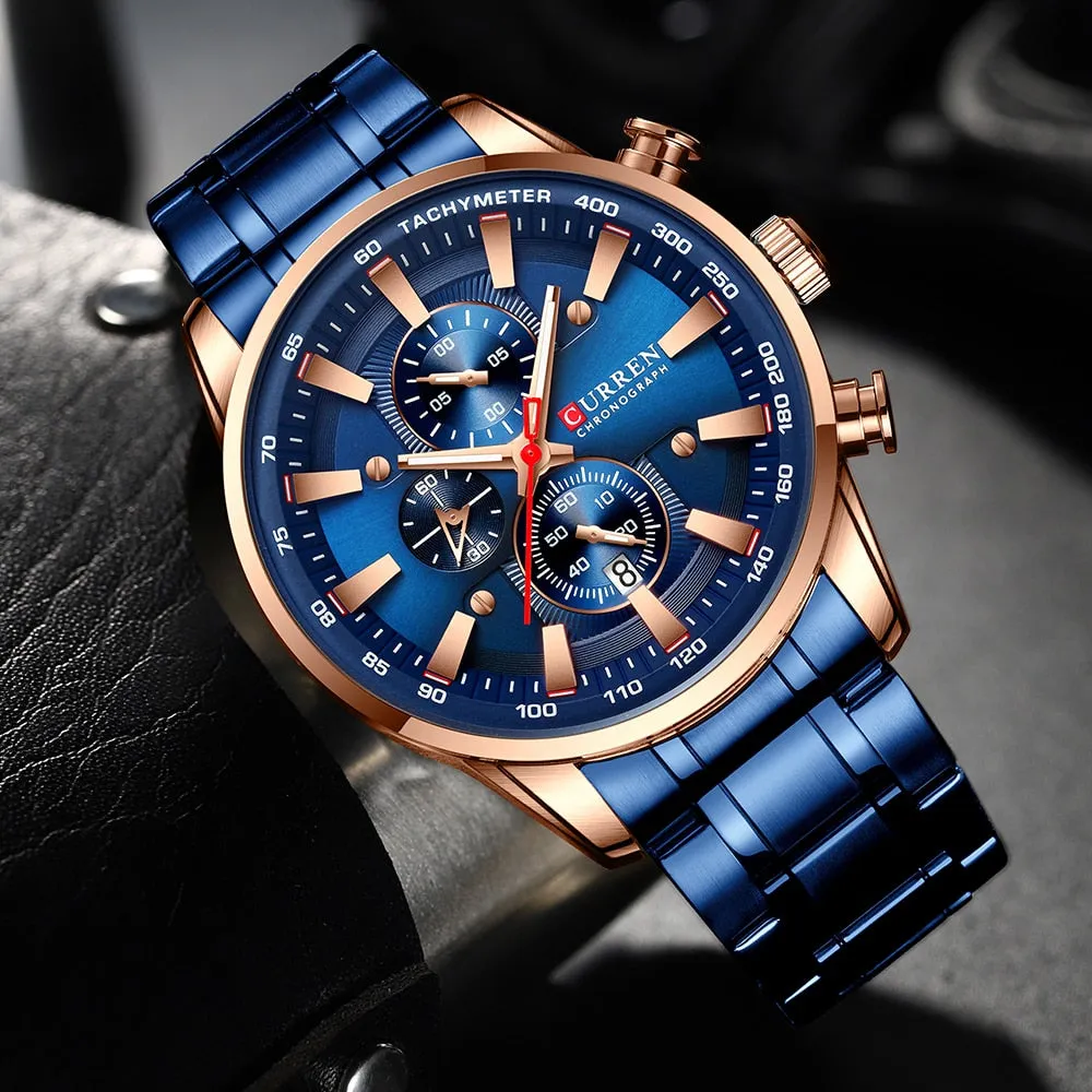 CURREN Men's Luxury Sport Chronograph Wristwatches