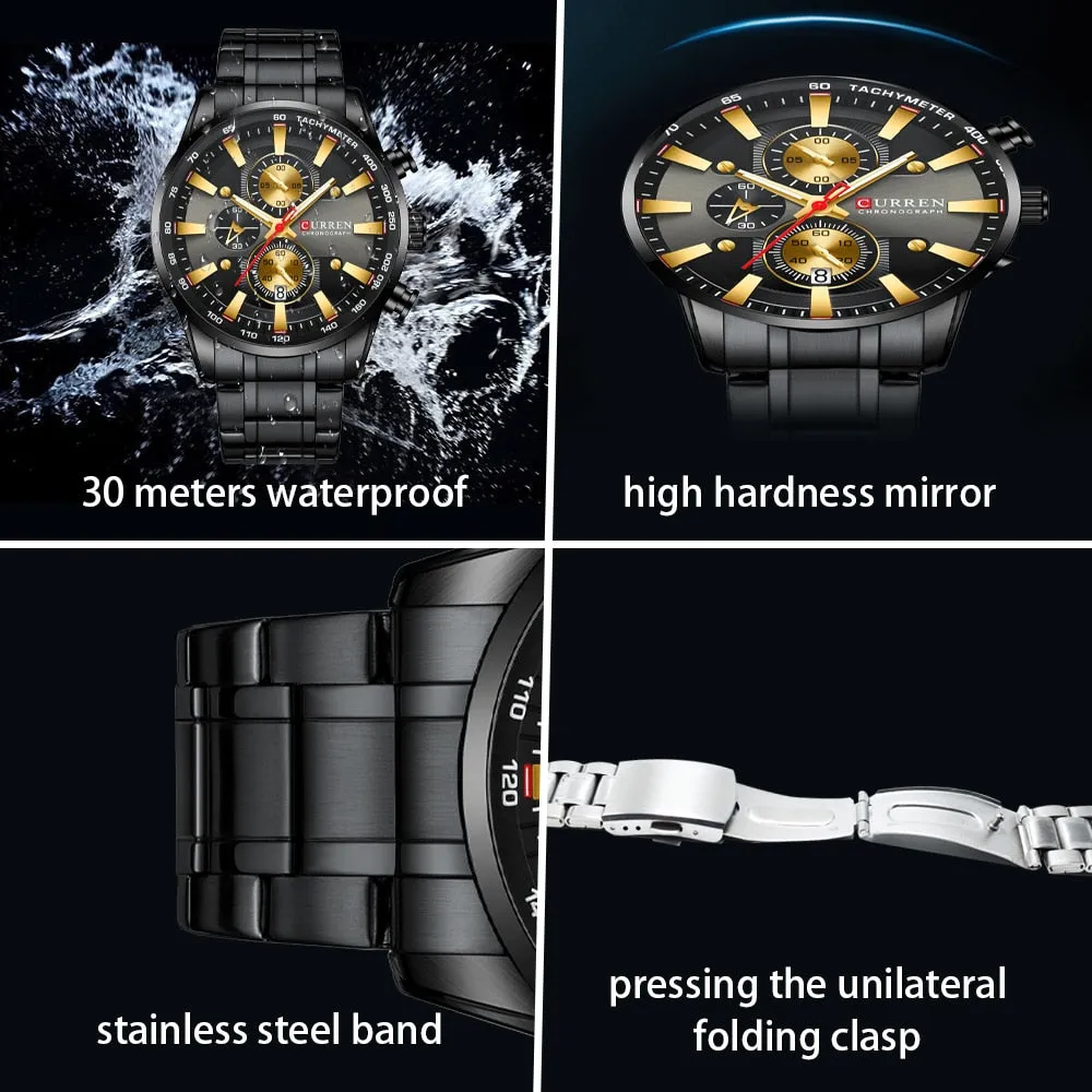 CURREN Men's Luxury Sport Chronograph Wristwatches