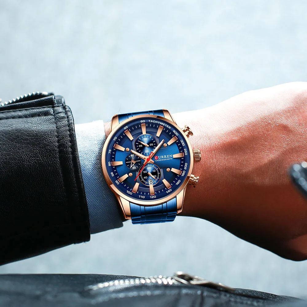 CURREN Men's Luxury Sport Chronograph Wristwatches