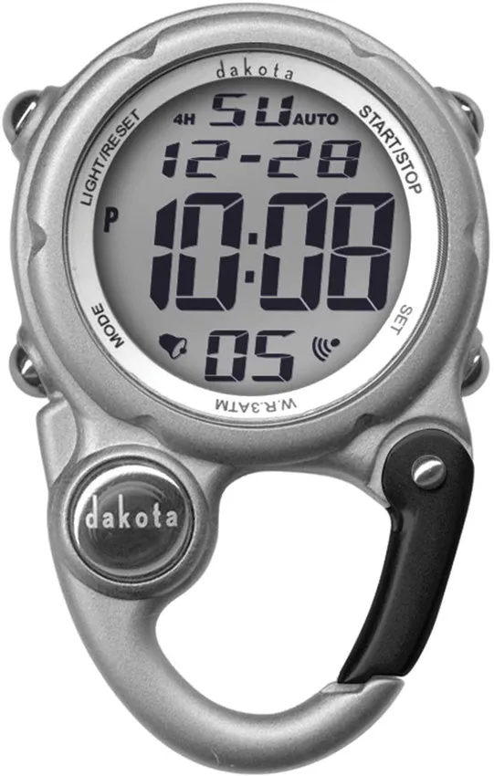 Dakota Digi Cute Clip Watch Silver 30936