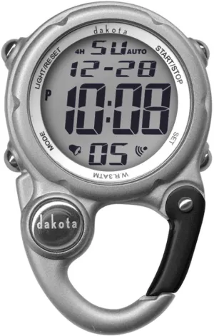 Dakota Digi Cute Clip Watch Silver 30936