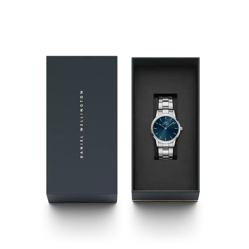 Daniel Wellington Iconic Link Arctic Silver Watch 40mm