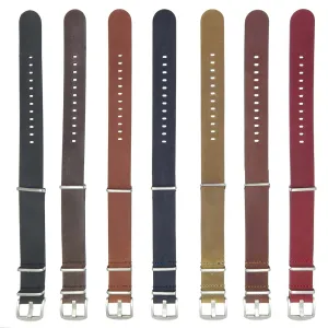 DASSARI Veteran Vintage Leather NATO Strap