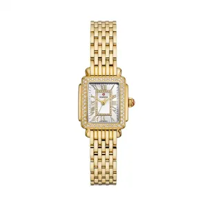 Deco Madison Mini Diamond 18K Gold-Plated Watch, 24mm