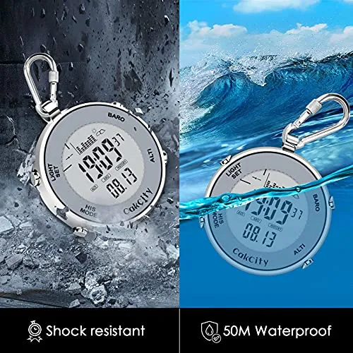 Digital Pocket Watch with Outdoor Functions