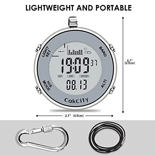 Digital Pocket Watch with Outdoor Functions