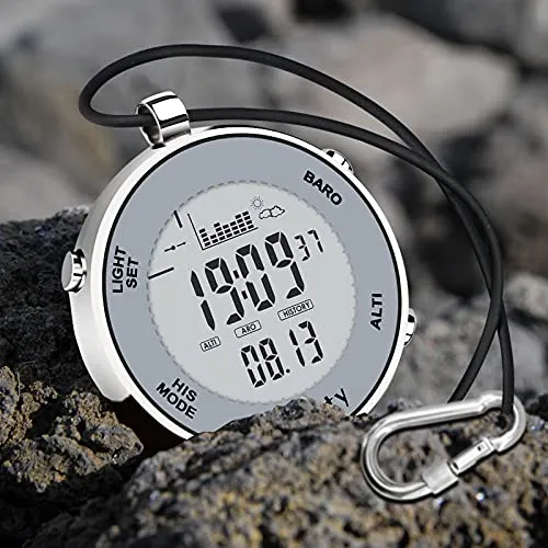 Digital Pocket Watch with Outdoor Functions