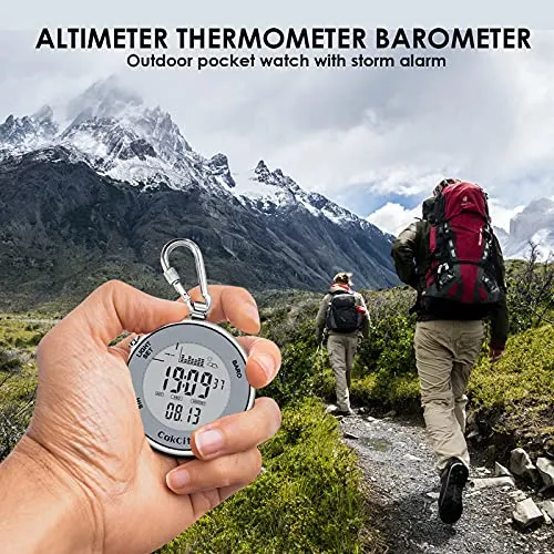 Digital Pocket Watch with Outdoor Functions