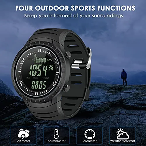 Digital Watch for Men with Weather Altimeter