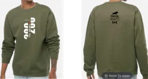 Divide 200 Crewneck Sweater w/ D200 Vert (Army Heather) - Unisex