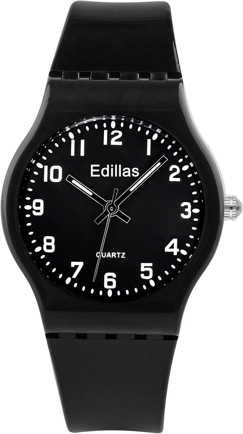 Edillas Kids Analog Watch for Girls Boys Waterproof Learning Time Wrist Watch Easy to Read Time Wrist Watches for Children
