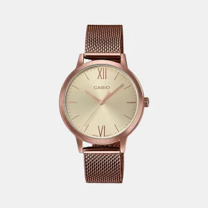 Enticer Women's Analog Stainless Steel Watch A1693 - LTP-E157MR-9ADF