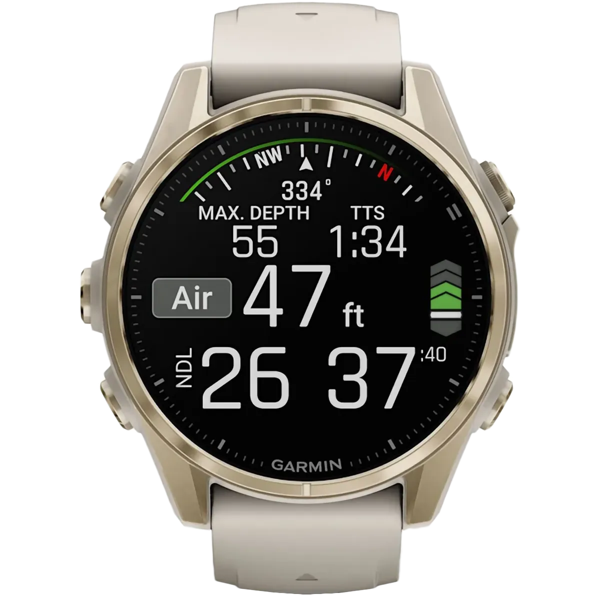 Fenix 8 Sapphire 43mm Amoled - Soft Gold