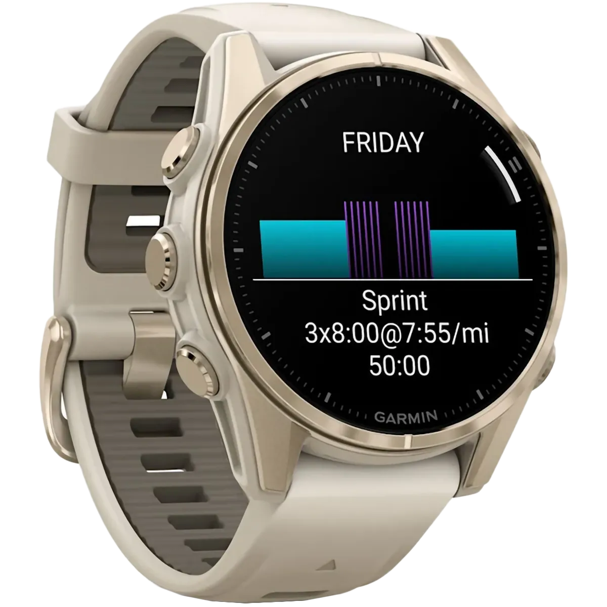 Fenix 8 Sapphire 43mm Amoled - Soft Gold