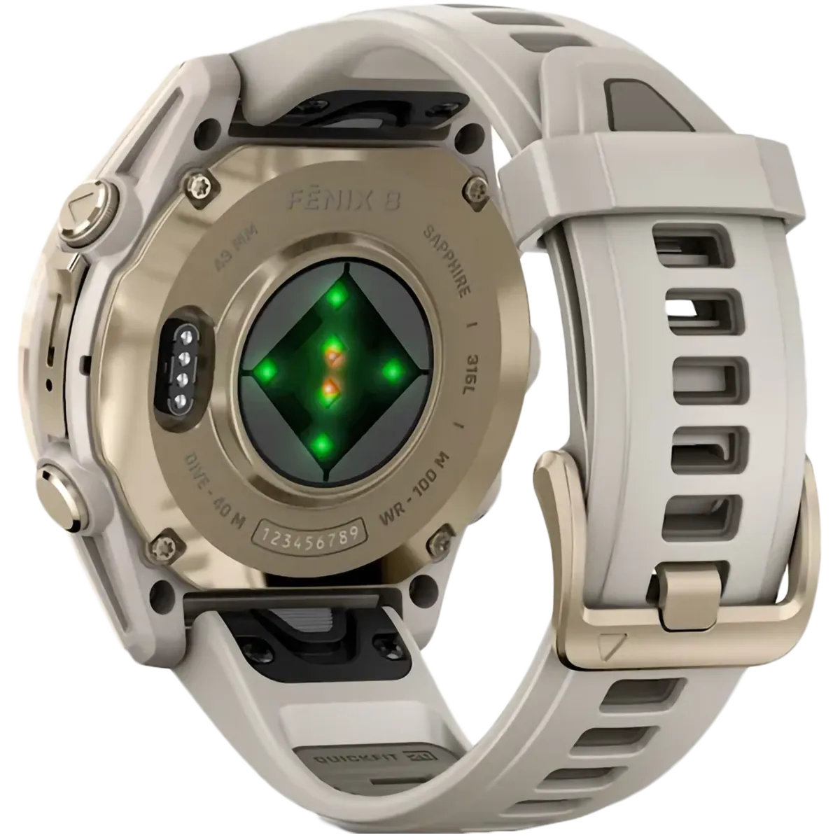 Fenix 8 Sapphire 43mm Amoled - Soft Gold