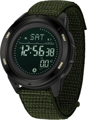 findtime Military Watches for Men Digital Tactical Sports Compass Pedometer Calorie Step Counter Watch Waterproof Stopwatch Pacer Running Watch Alarm Electronic Nylon Strap