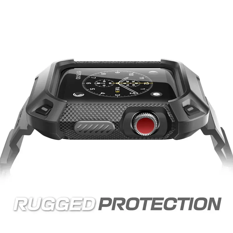 For Apple Watch Series 3 / 2 / 1 42Mm Rugged Protective Case With Strap Bands