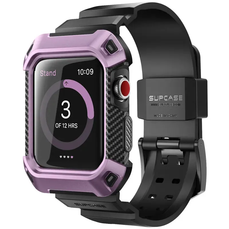 For Apple Watch Series 3 / 2 / 1 42Mm Rugged Protective Case With Strap Bands