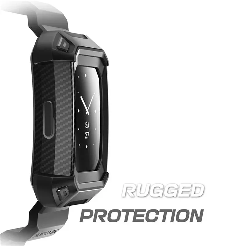 For Fitbit Charge 3 / Fitbit Charge 4 Ub Pro Rugged Protective Replacement Wristband Case With Strap