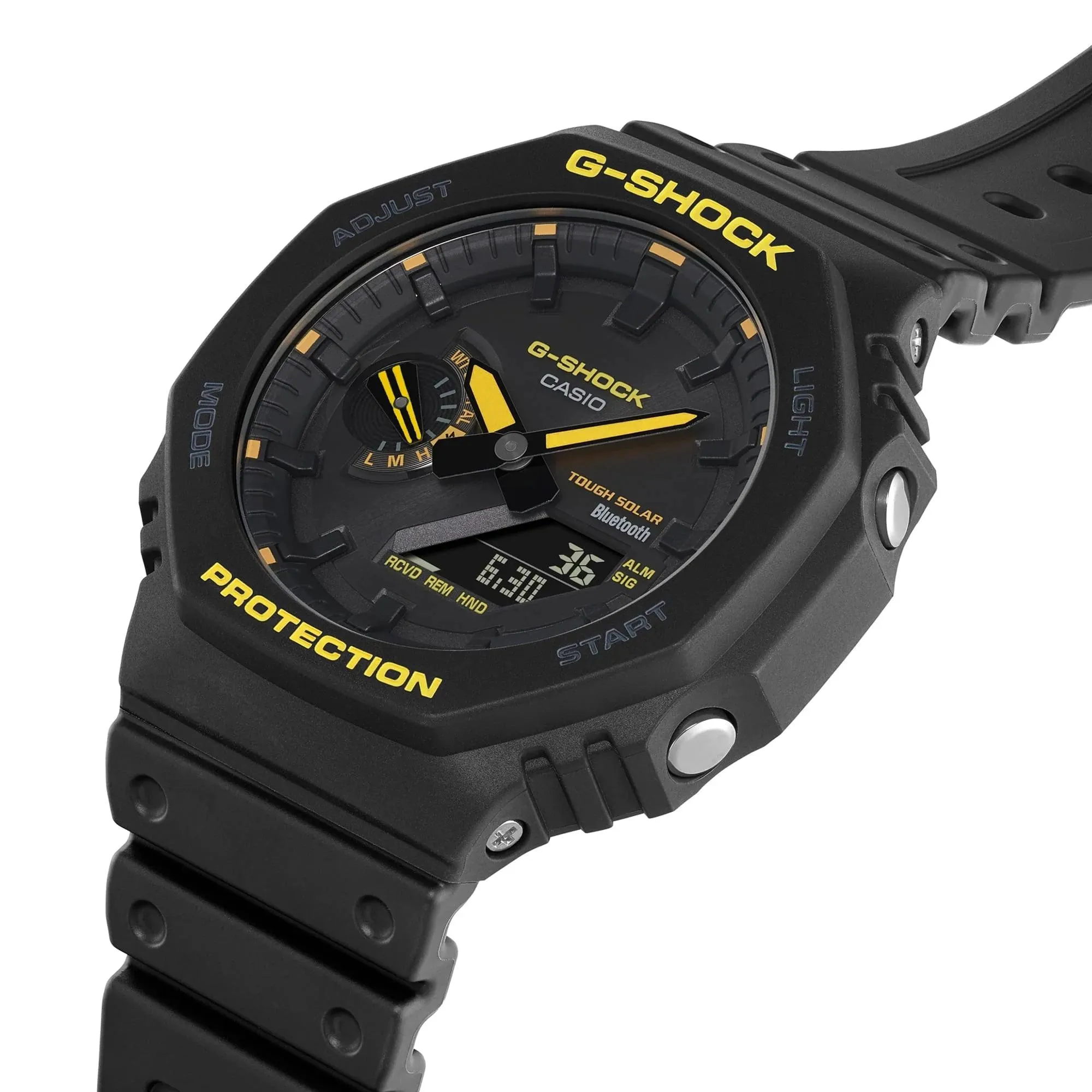 G-Shock Carbon Core Guard Tough Solar Slim Duo - Black & Yellow - GAB2100CY-1A