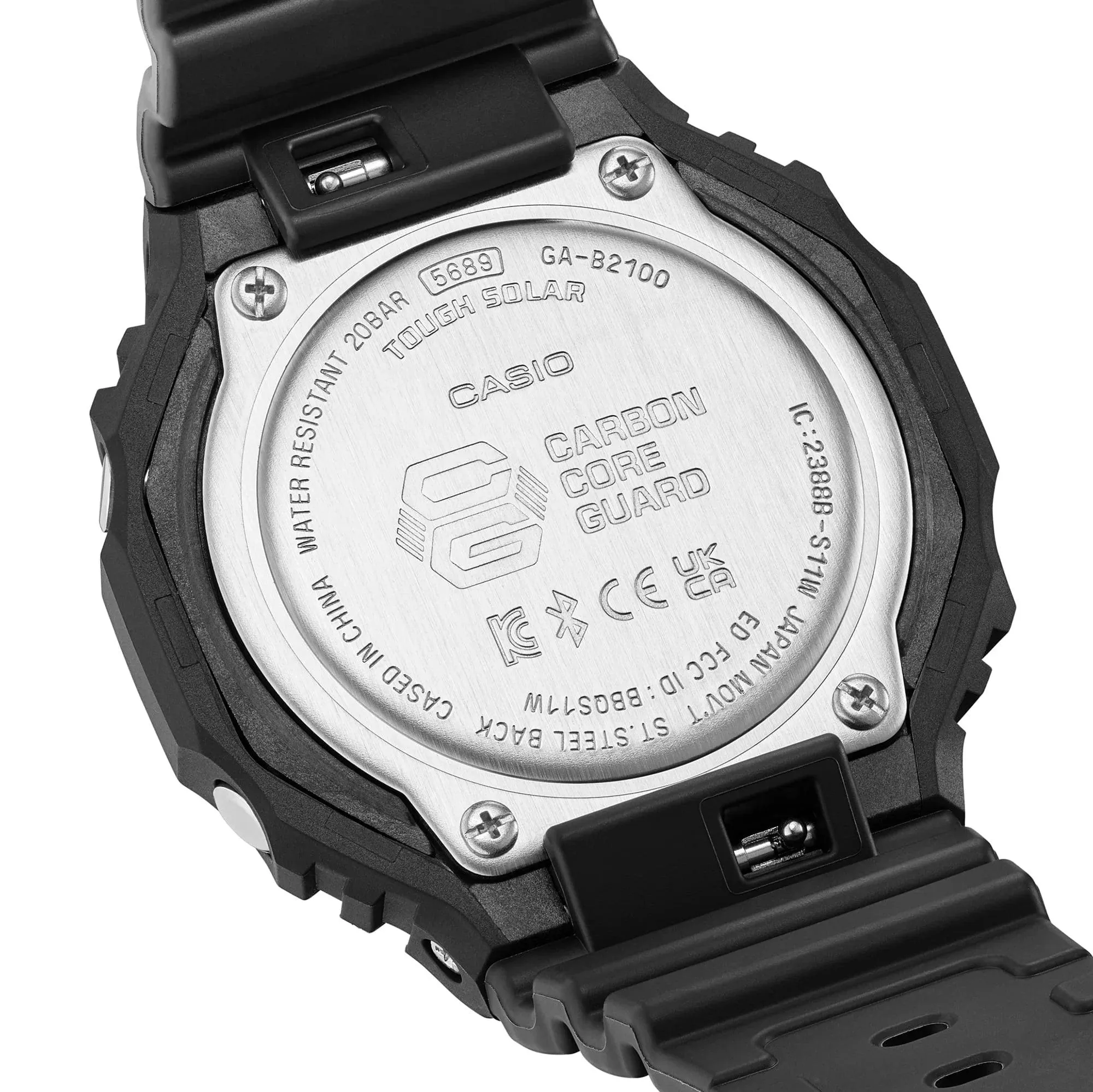 G-Shock Carbon Core Guard Tough Solar Slim Duo - Black & Yellow - GAB2100CY-1A