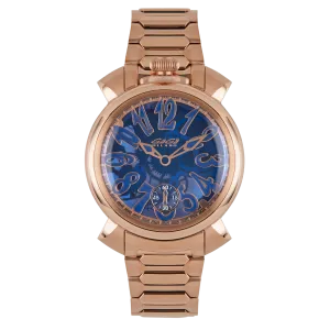 GaGà Milano Watch Manuale Forty-Four 44mm Skeleton Rose Gold