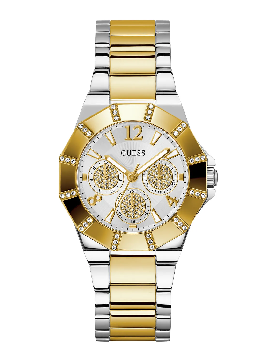 Gold Silver Sunray Glitz Watch