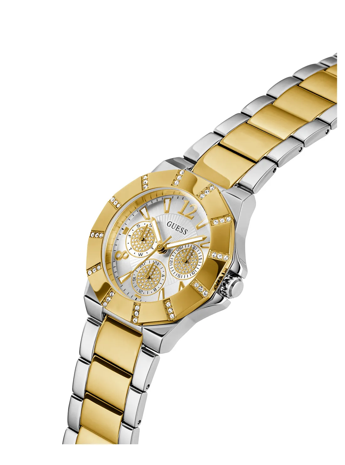 Gold Silver Sunray Glitz Watch