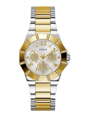 Gold Silver Sunray Glitz Watch