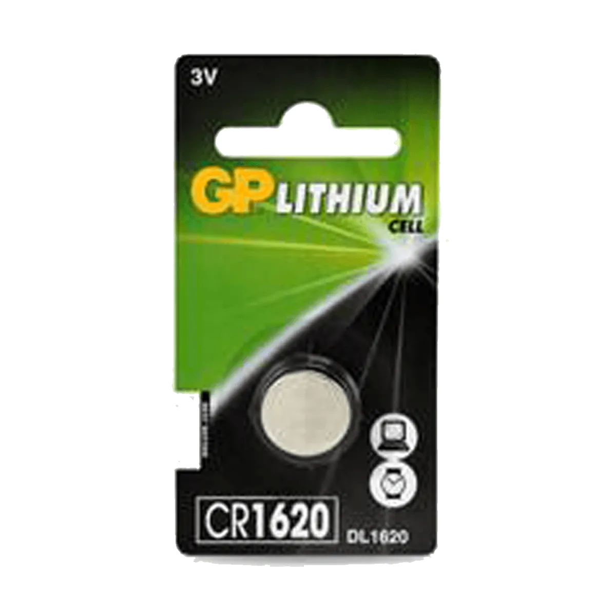 GP Lithium Cell 3v CR1620 (DL1620) Battery
