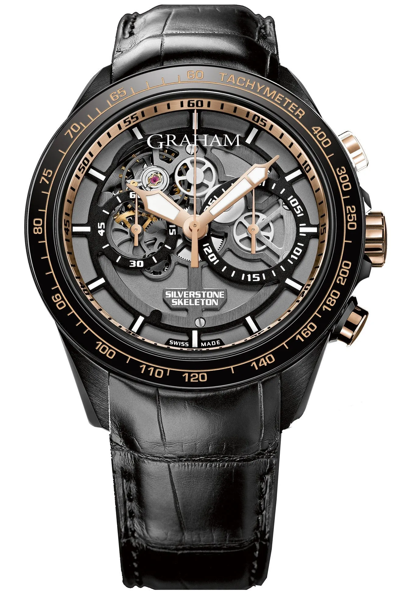 GRHM Watch Silverstone RS Skeleton Black & Gold Limited Edition