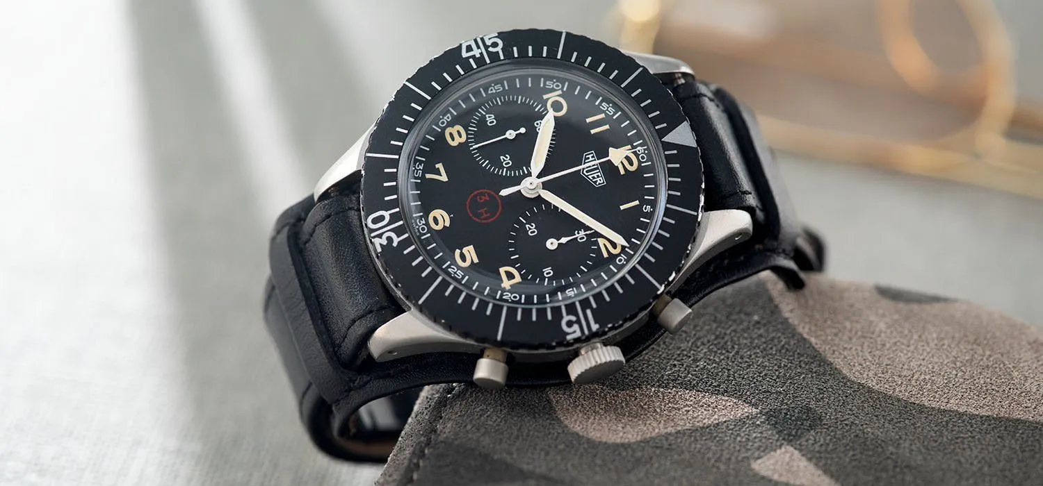 Heuer Chronograph Bundeswehr Issued Chrono 1550SG  3H